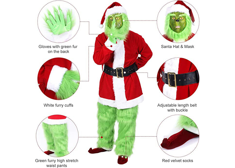 Grinch Costume [7 in 1]