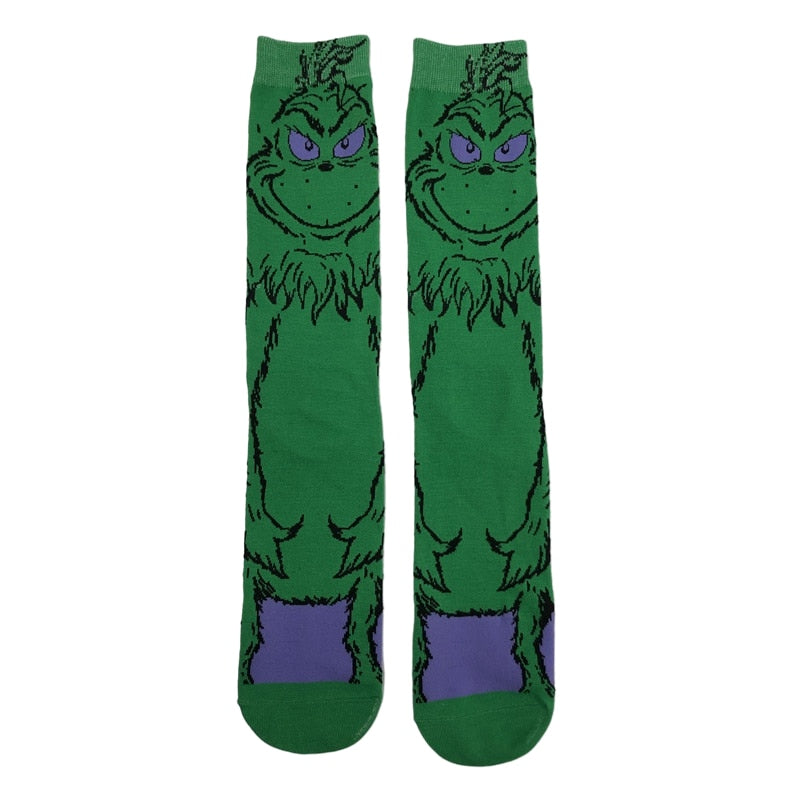 Grinch Socks