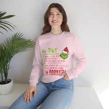 Load image into Gallery viewer, My Day I&#39;m Booked Grinch Christmas - Unisex Sweatshirt
