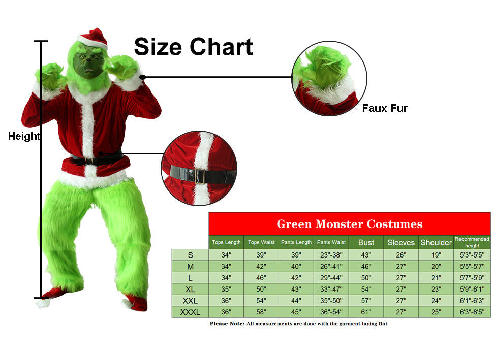 Grinch Costume [7 in 1]